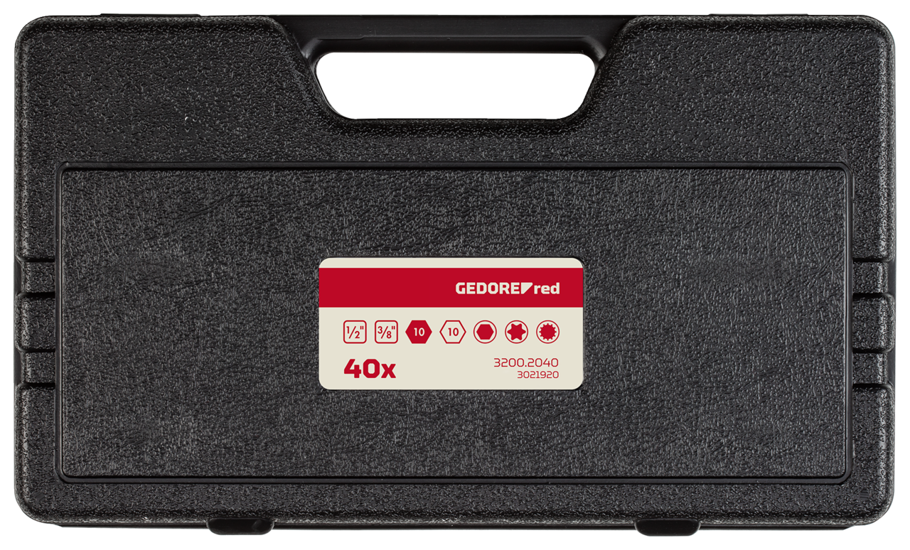 GEDORE rouge R35003040 - Coffret de 40 embouts hexagonaux TX+XZN 10 mm