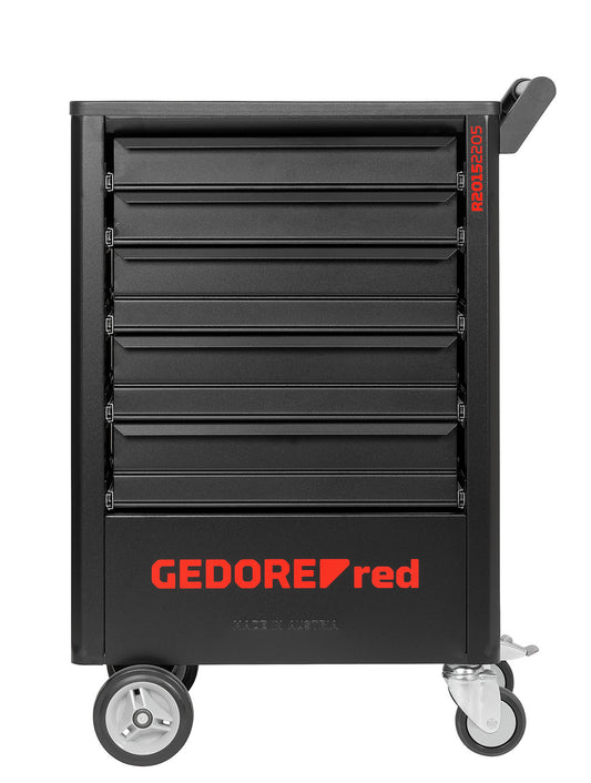 GEDOREred R21562005 - Juego de herramientas en carro de herramientas GEDWorker 119 piezas (3301676)