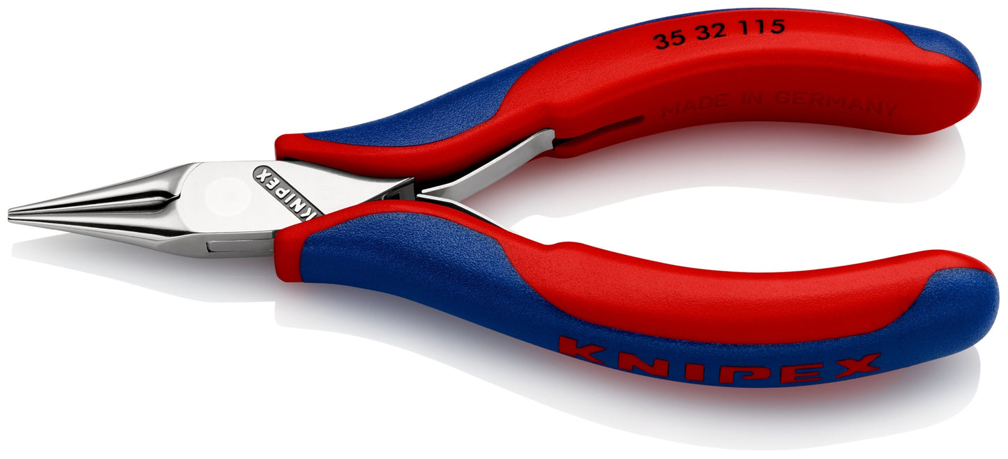 Knipex 35 32 115 - Knipex electronics assembly pliers 115 mm. with round mouths and two-component handles