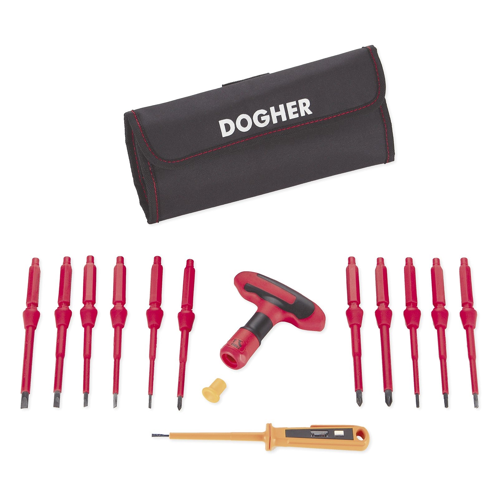 Dogher 360-011 - Juego Nylon De Dest. En T Vde 14 Piezas
