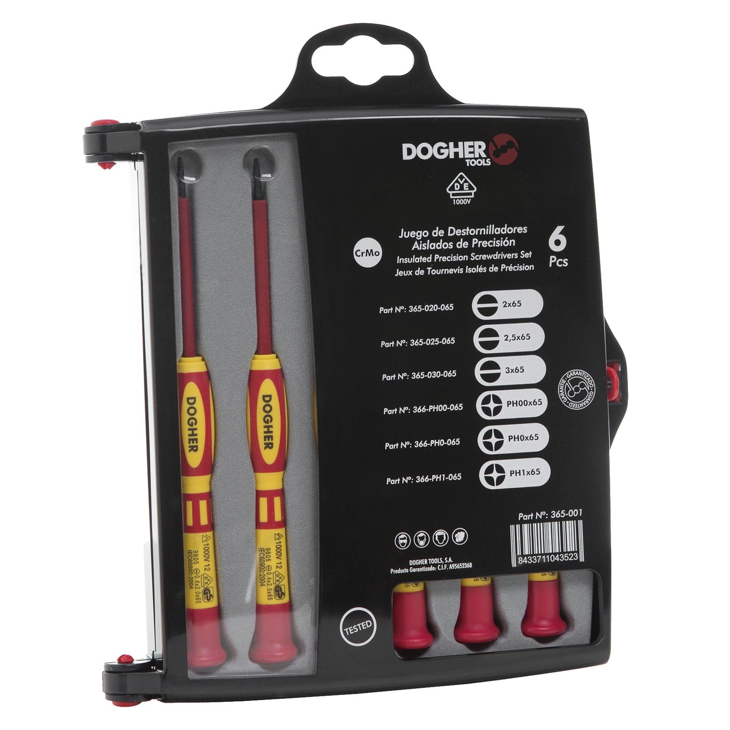 Dogher 365-001 - Juego Dest. Precis. 65Mm 6 Pzas Vde