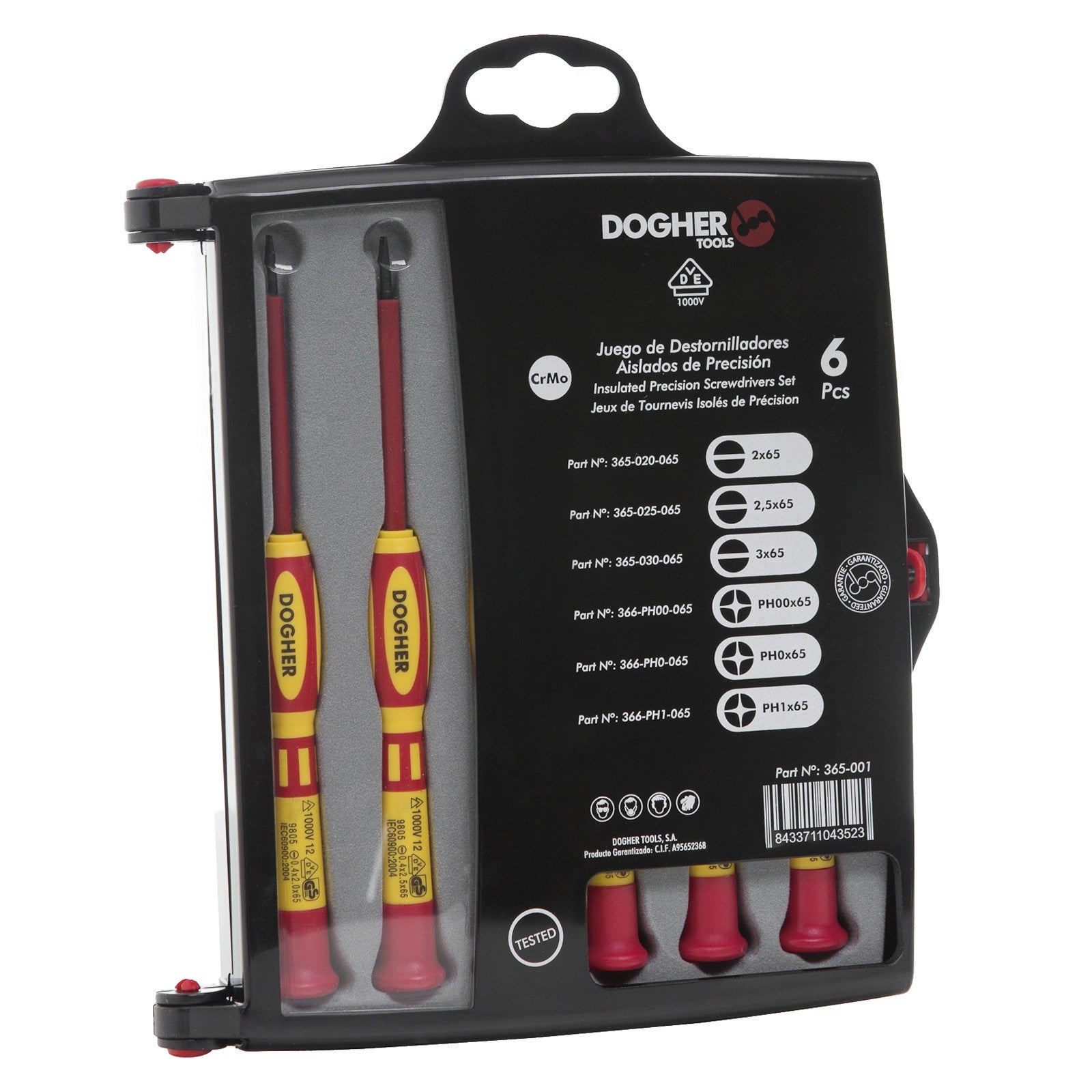 Dogher 365-001 - Juego Dest. Precis. 65Mm 6 Pzas Vde
