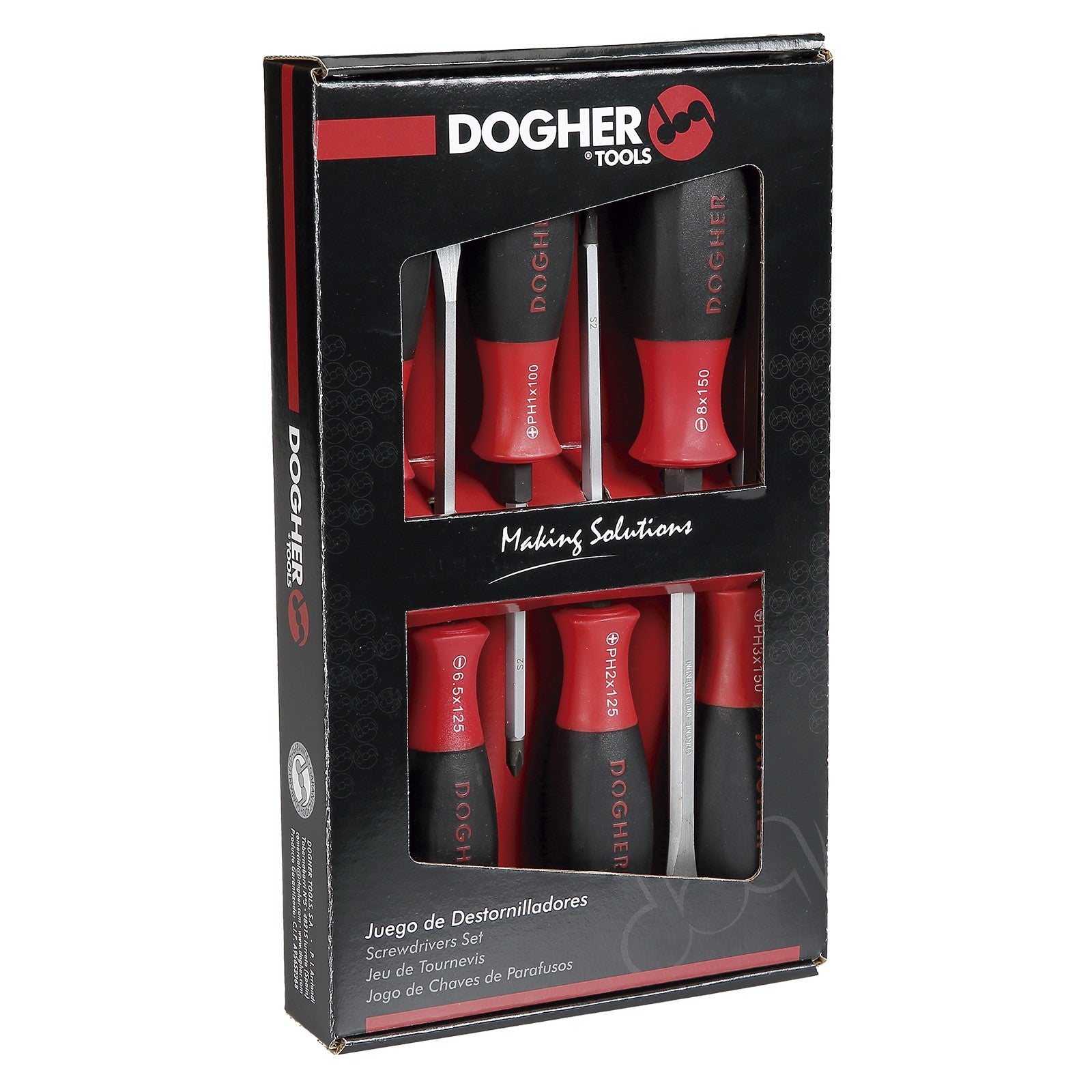 Dogher 375-005 - Juego Dest.Pasante Caja 6Pzas Pl-Ph