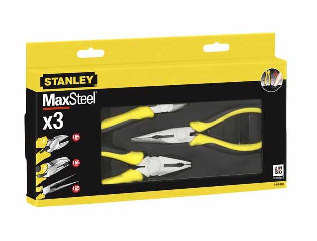 Stanley 4-84-488 Alicates, Multicolor , Set de 3 Piezas