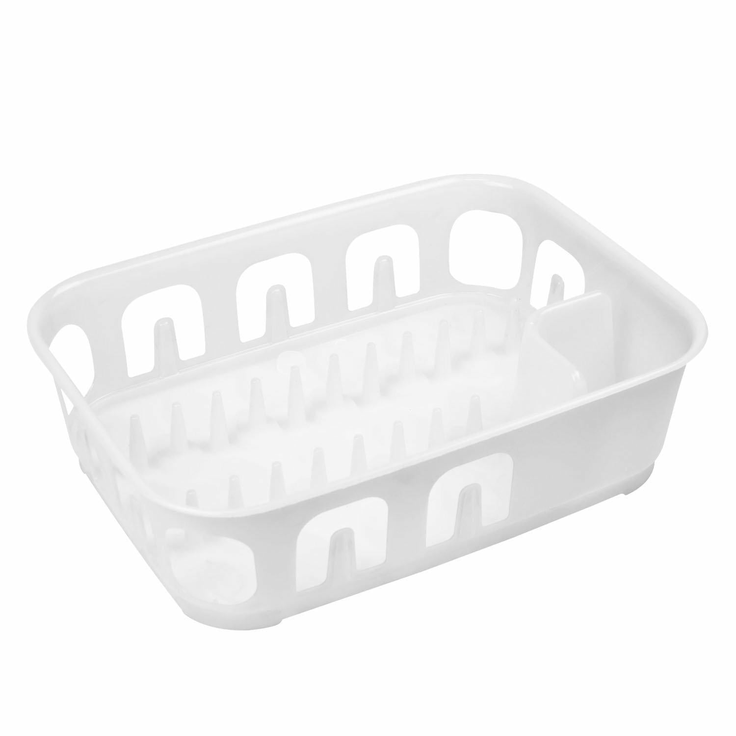 Curver Escurreplatos Rectangular Essentials, Blanco, 37.1x27x8.9 cm, 223899