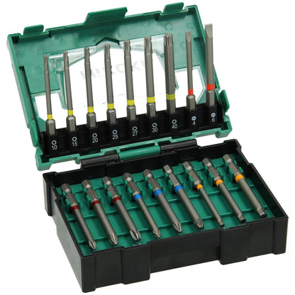 Hikoki 40030022 - Caja de puntas 1/4", 18 piezas, 75 mm, impacto, tamaño II