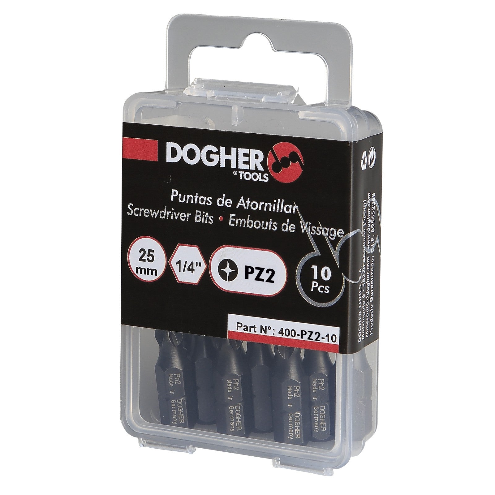 Dogher 401-Pz4-10 - Caja 10 Puntas De Atornillar S2 Pz4