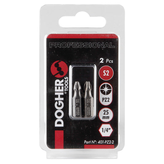 Dogher 401-Pz1-2 - Blister 2 Puntas De Atornillar S2 Pz1