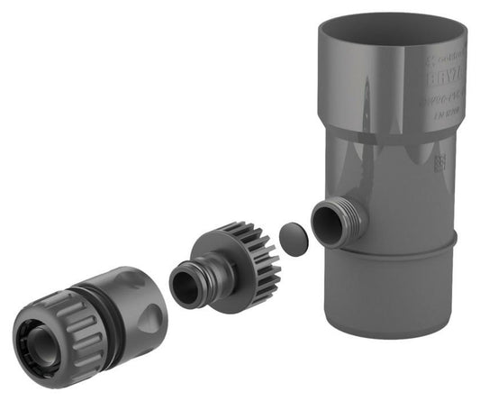 Cellfast 62-204 - Colector de agua de lluvia BRYZA 90 mm, grafito