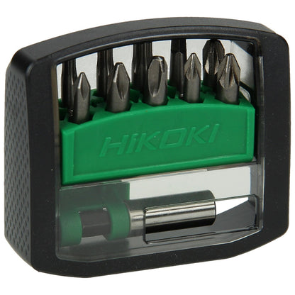 Hikoki 4100311 - Caja de puntas 1/4", 11 piezas, 25 mm, incl. portapuntas magnético