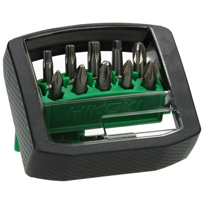Hikoki 4100311 - Caja de puntas 1/4", 11 piezas, 25 mm, incl. portapuntas magnético