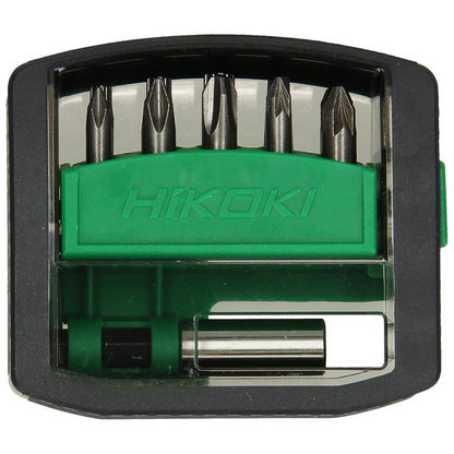 Hikoki 4100311 - Caja de puntas 1/4", 11 piezas, 25 mm, incl. portapuntas magnético