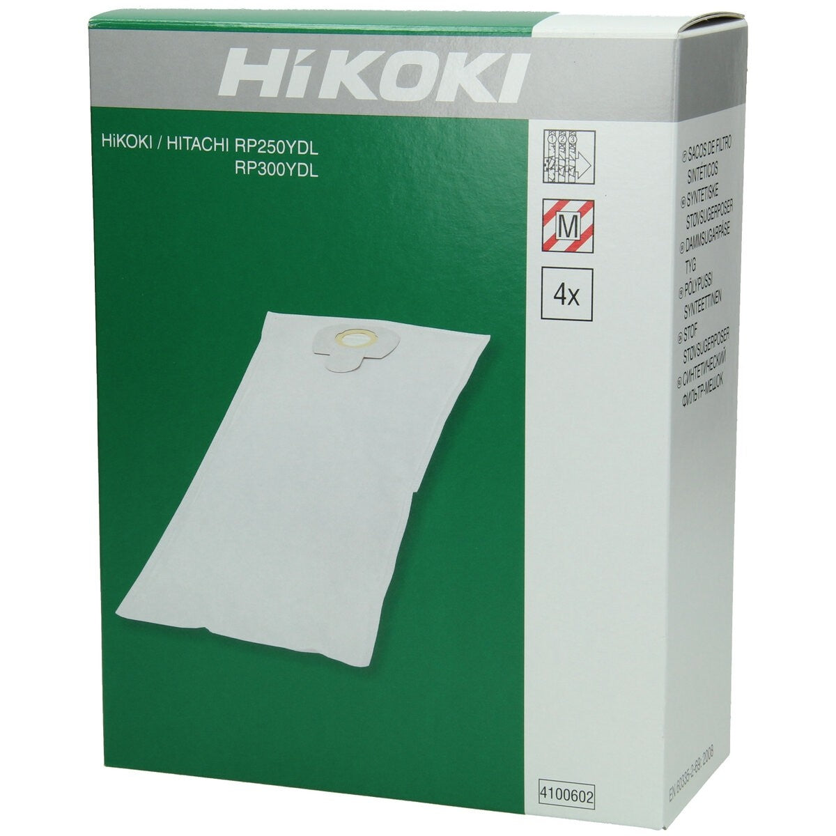 Hikoki 4100602 - 4 bolsas de filtro RP250YDL/RP300YDL