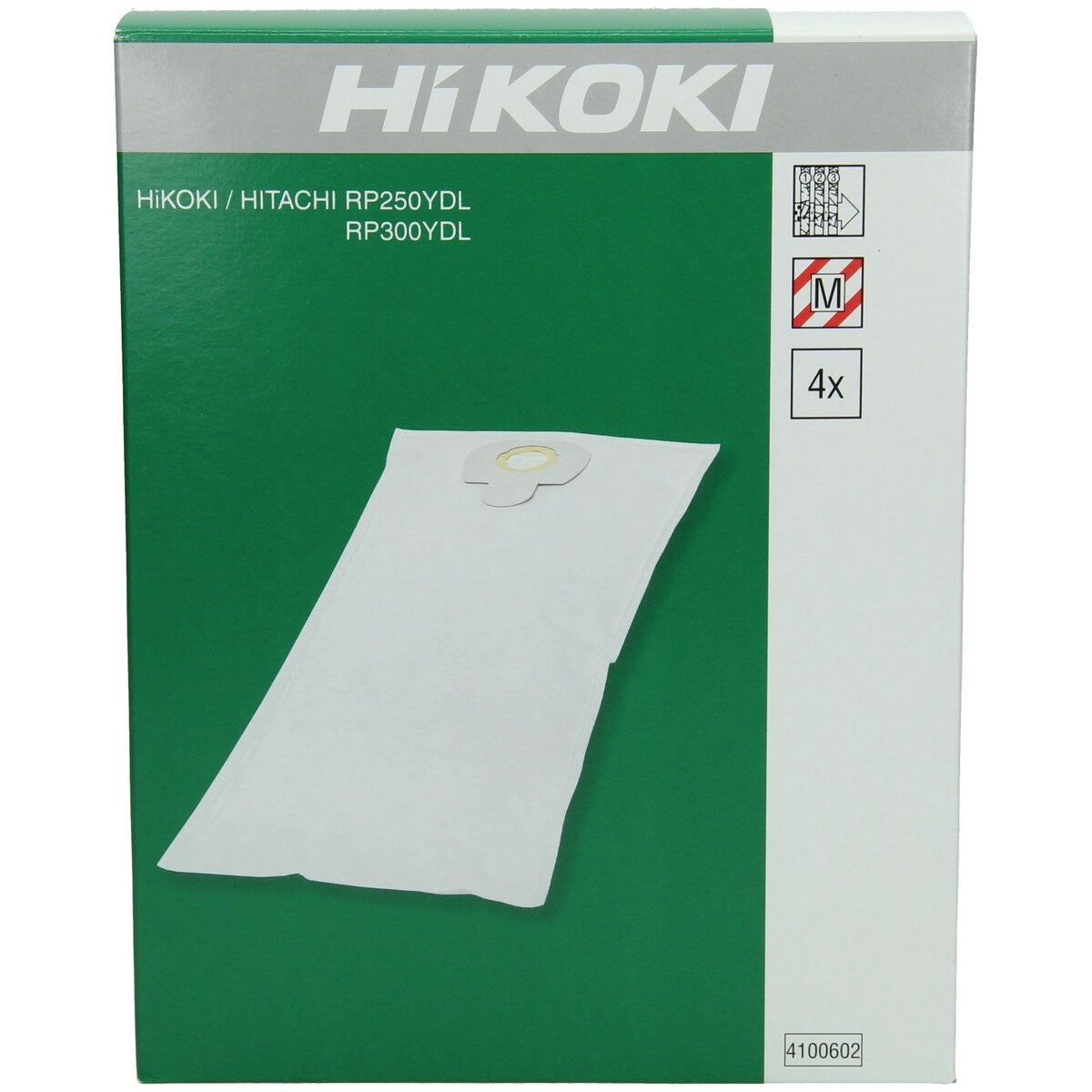 Hikoki 4100602 - 4 bolsas de filtro RP250YDL/RP300YDL