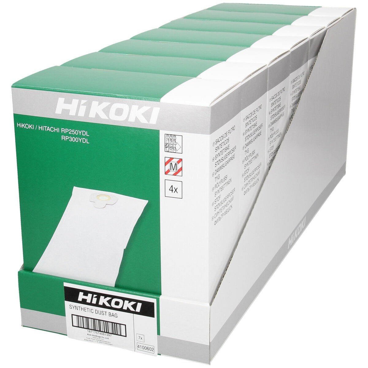Hikoki 4100602 - 4 bolsas de filtro RP250YDL/RP300YDL
