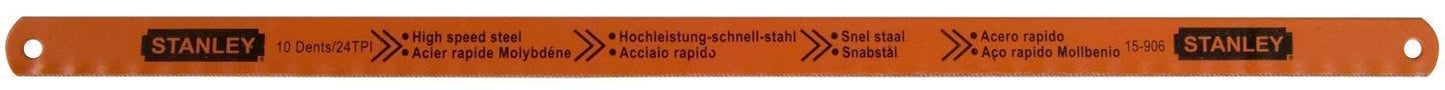 Stanley 0-15-900 - Hojas de sierra para metal Rubis de 300 mm en acero HSS al molibdeno, 5 uds