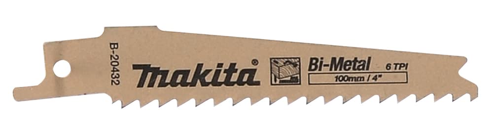 Makita B-20432 - Hoja sierra recta 100x0,9 mm 6TPI BiM Madera/metal (Lote de 5 uds)