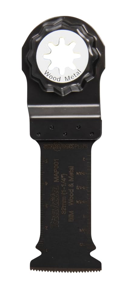 Makita B-66329 - Starlock Plus 32x60 mm 20TPI BiM Hoja de inmersión para madera/metal