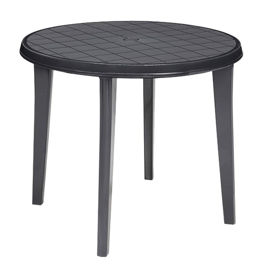 Keter Jardin 221062 Lisa - Mesa Redonda (90 cm), Color Gris