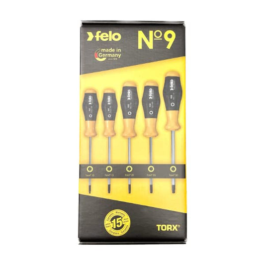 Felo 90895148 - Juego de destornilladores Felo Serie Nº 9 (Torx® / 5 uds.)