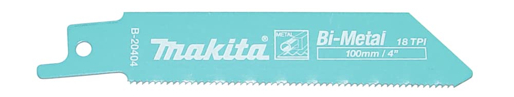 Makita B-20404 - Hoja sierra de sable para metal 100 mm 18 tpi eSPecial herramientas a bateria (Lote de 5 uds)