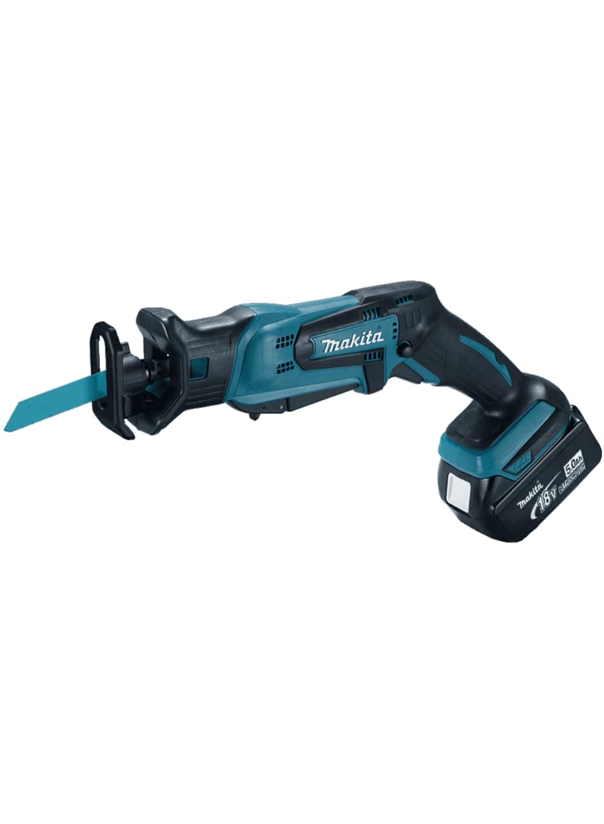 Makita DJR183RTJ - Sierra sabre incluye 2 baterías de 18 V, 5 Ah, iones de litio, incluye estuche Makpac