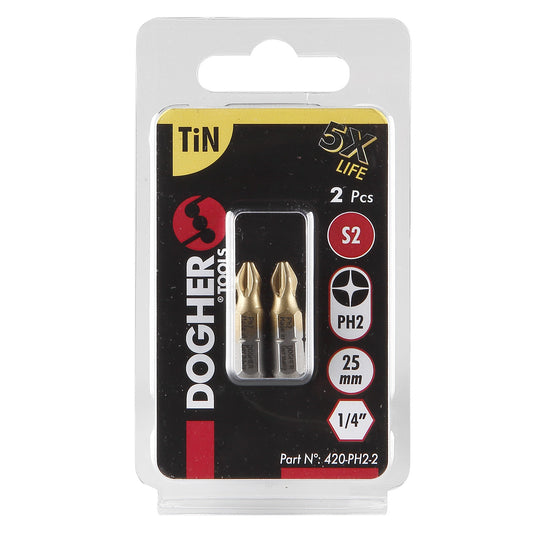 Dogher 420-Ph1-2 - Blister 2 Puntas De Ator. S2 Tin Ph1