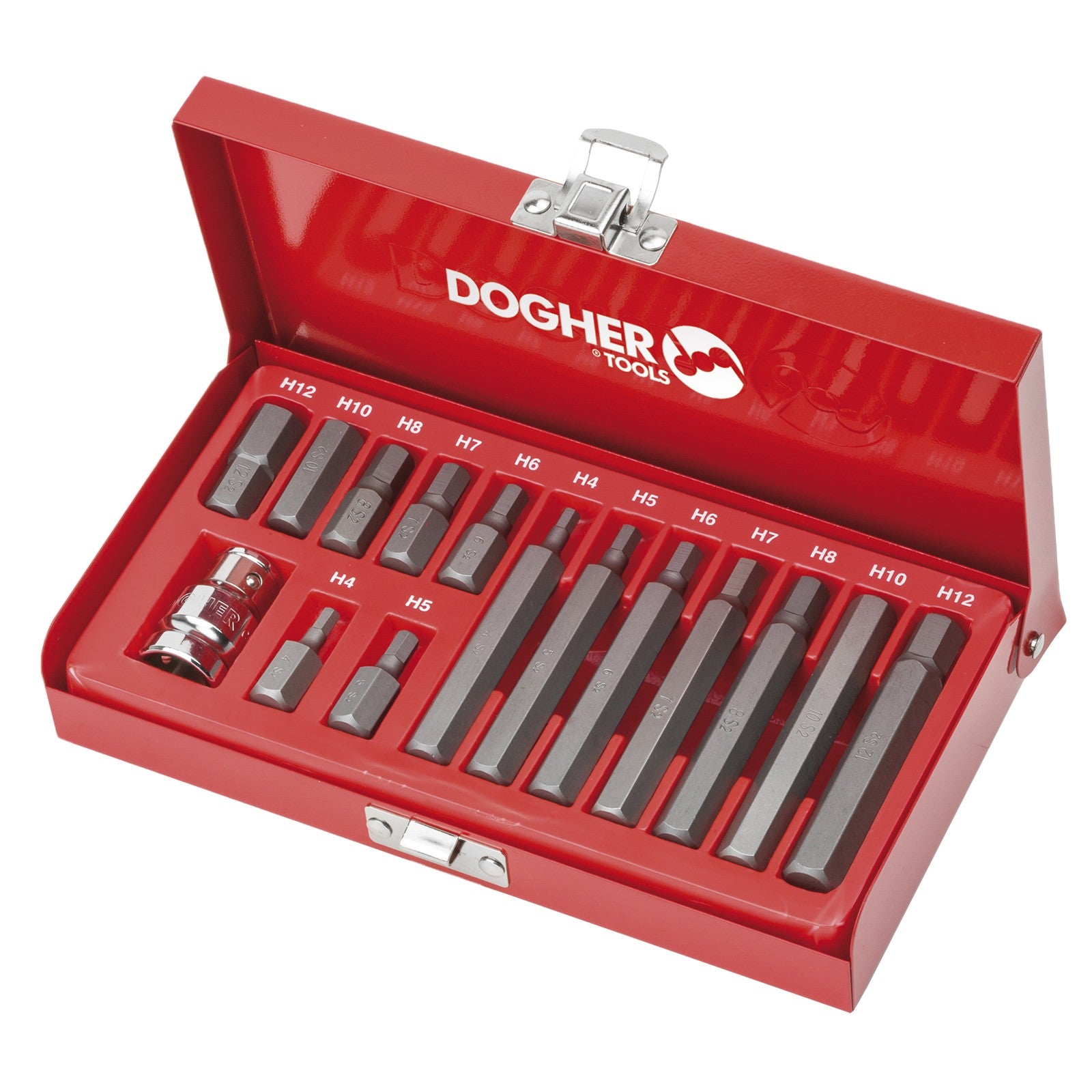 Dogher 438-004 - Estuche Puntas10Mm Hexagonales 15Pcs