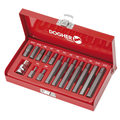 Dogher 438-004 - Estuche Puntas10Mm Hexagonales 15Pcs
