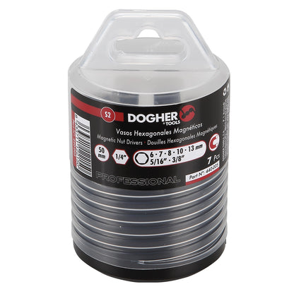 Dogher 440-005 - Kit7Vasos Magn.50Mm 6-7-8-10-13-5/16-3/8