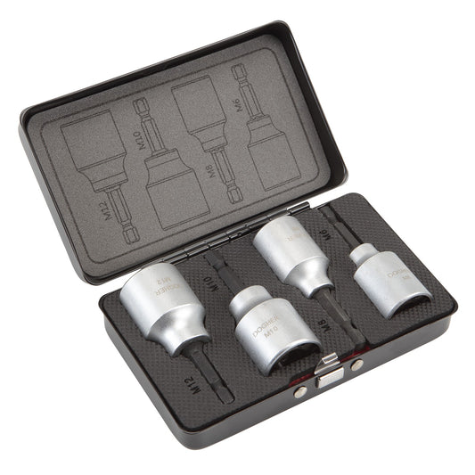 Dogher 440-010 - Juego 4 Vasos 1/4" Varillas M12-10-8-6