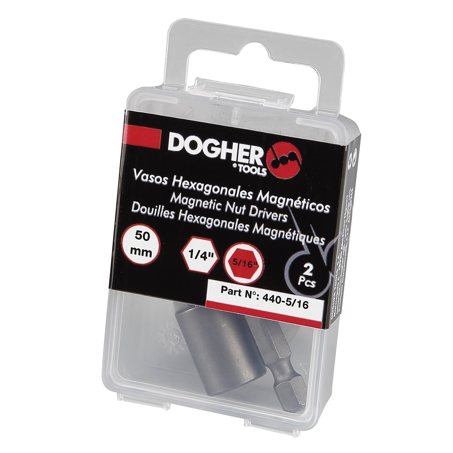 Dogher 440-080 - Caja 2 Vasos Magneticos 8X50Mm