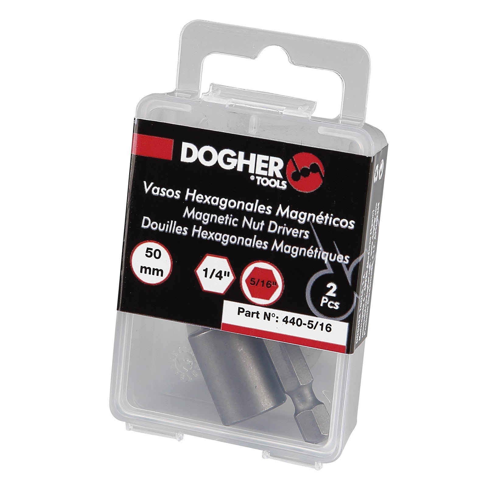 Dogher 440-080 - Caja 2 Vasos Magneticos 8X50Mm
