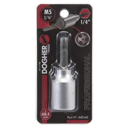 Dogher 440-M8 - Llave Vaso 1/4 Para Varilla Roscada M8