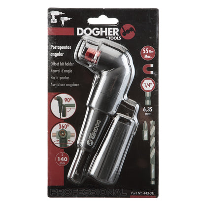Dogher 443-011 - Portapuntas Angular 360º 55Nm 1/4