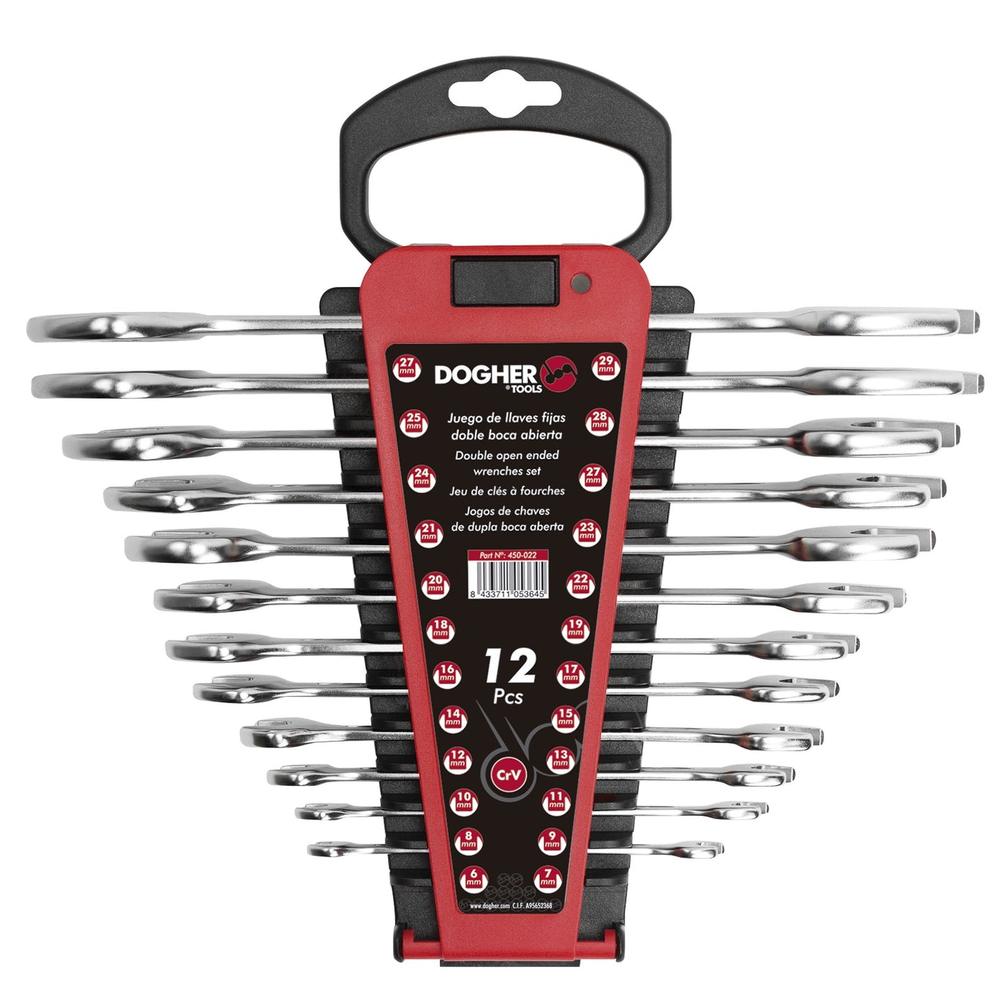 Dogher 450-017V - Soporte Plástico 12 Llaves Fijas Vacío