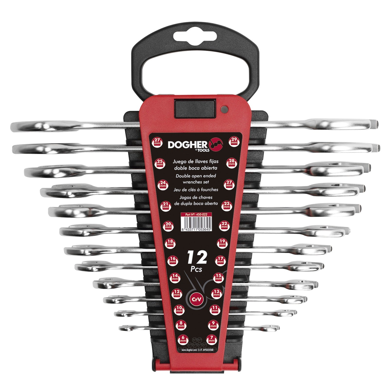 Dogher 450-017V - Soporte Plástico 12 Llaves Fijas Vacío