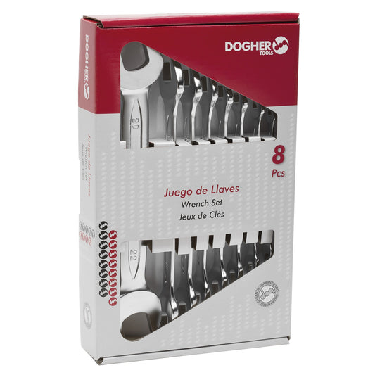 Dogher 450-038 - Caja 8 Llaves Doble Boca Abierta