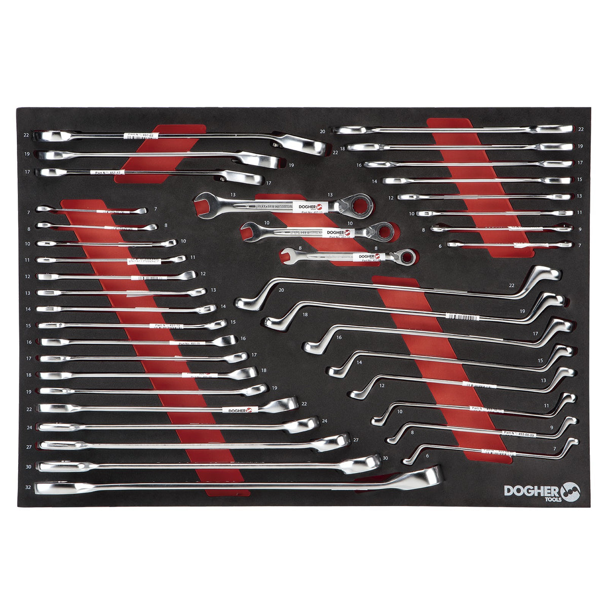 Dogher 025-701 - Carro Mecánico Industrial Silver STD 7 Cajones 183 Herramientas