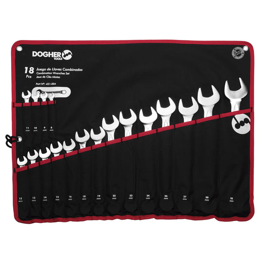 Dogher 451-004 - Bolsa Nylon 18 Llaves Combinadas 8-32mm
