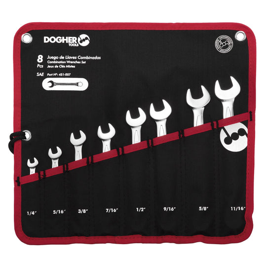 Dogher 451-007V - Bolsa Nylon 8 Llaves Combinadas SAE Vacía