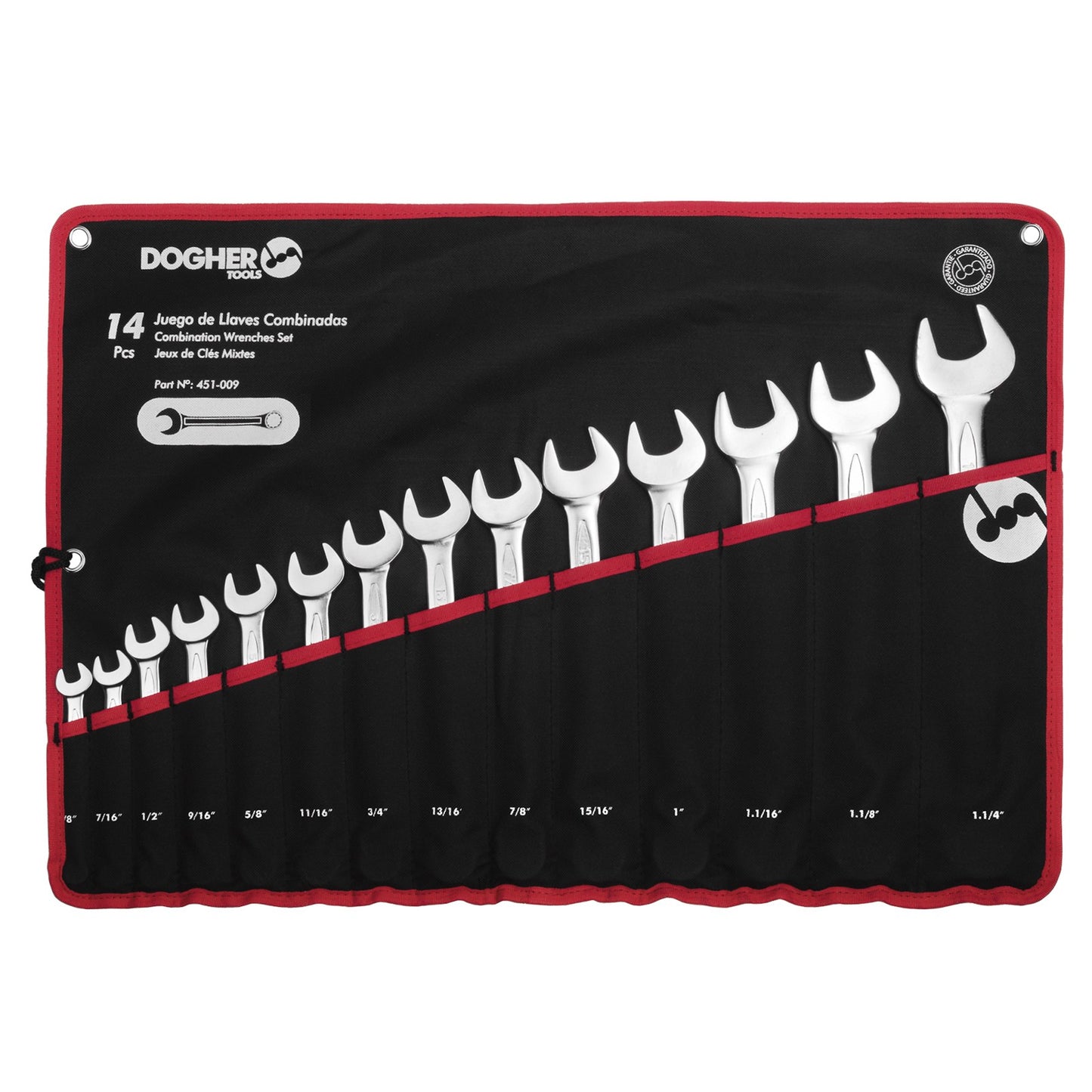Dogher 451-009 - Bolsa Nylon 14 Llaves Combinadas SAE
