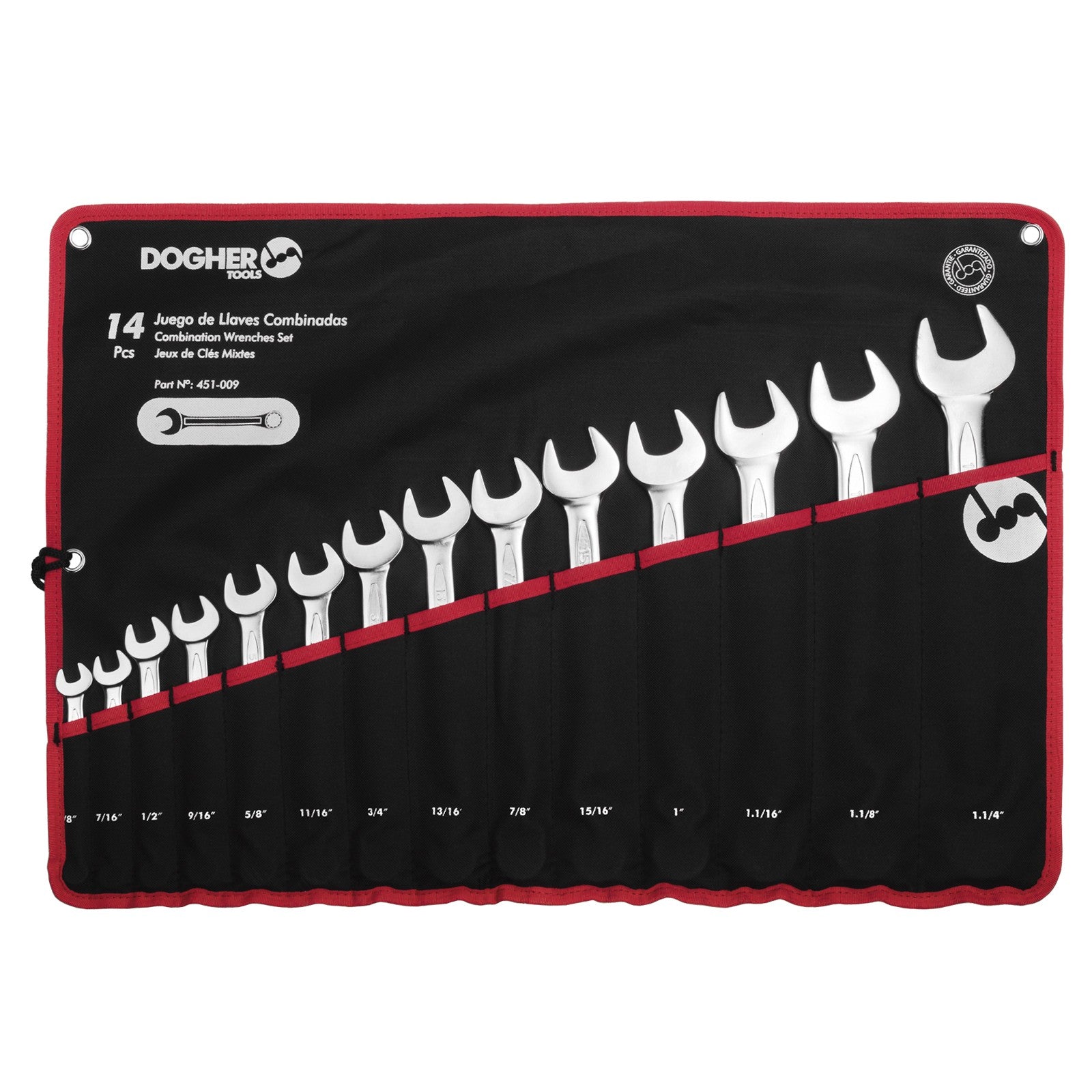 Dogher 451-009 - Bolsa Nylon 14 Llaves Combinadas SAE