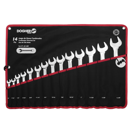 Dogher 451-009V - Bolsa Nylon 14 Llaves Combinadas SAE Vacía