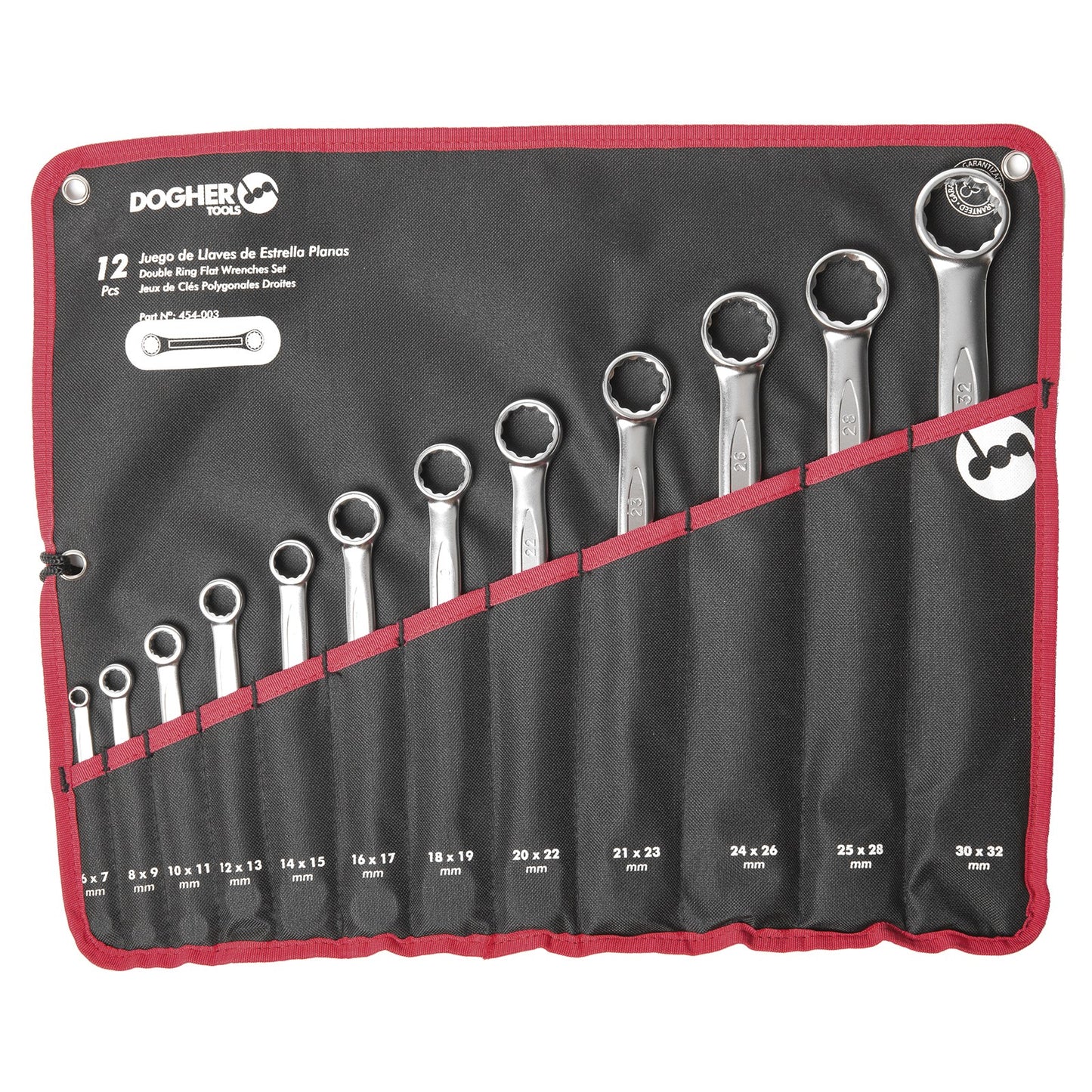 Dogher 454-003V - Bolsa de Nylon 12 Llaves Dos Bocas CrV Estrella Plana Vacía