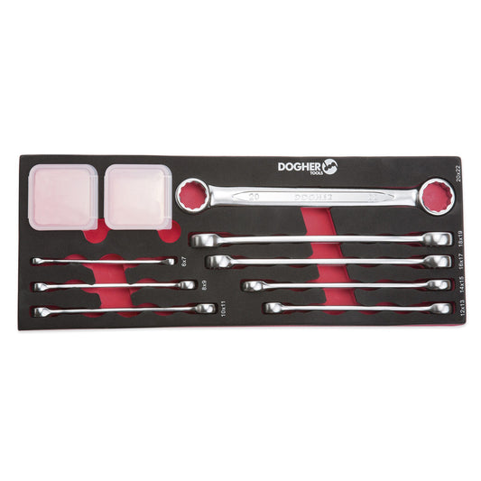 Dogher 454-080 - Bandeja Combinable 1/4 - 8 Llaves Doble Boca Estrella