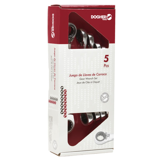 Dogher 455-035 - Caja 5 Llaves Carraca Rev Acodada 15º