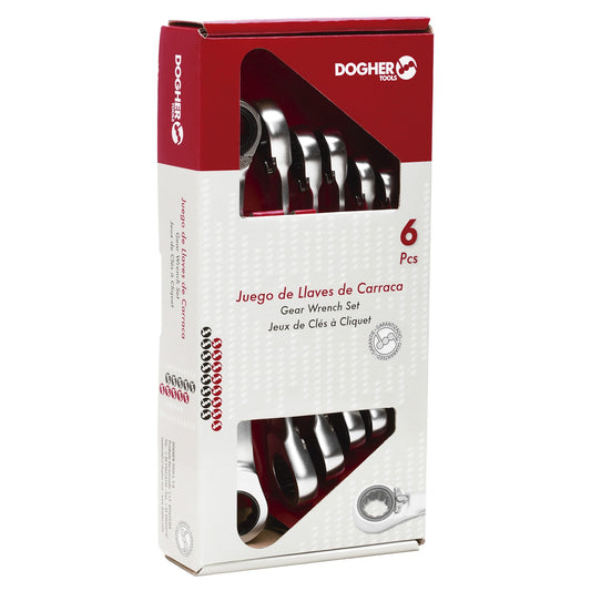 Dogher 455-036 - Caja 6 Llaves Carraca Rev Acodada 15º