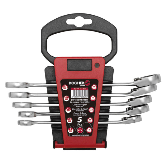 Dogher 457-015 - Juego 5 Llaves Comb. Carraca Rev