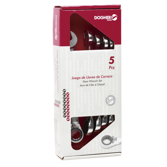 Dogher 457-035 - Caja 5 Llaves Comb. Carraca Rev